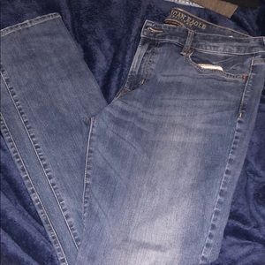 Slim straight jeans